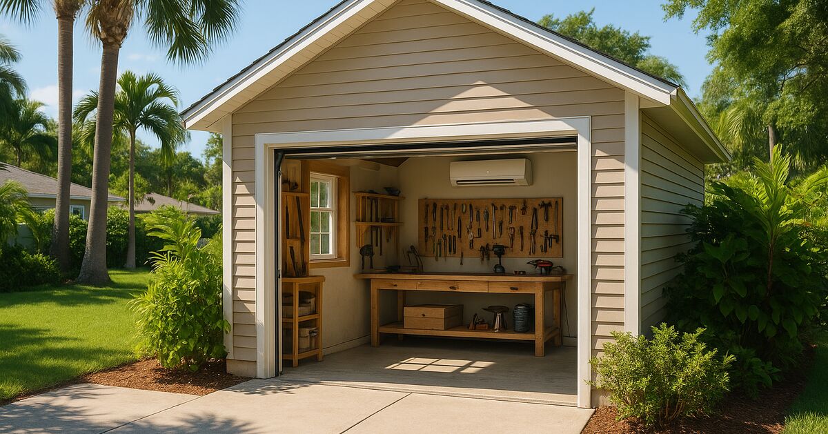 How to cool a detached garage or workshop in Sarasota's heat